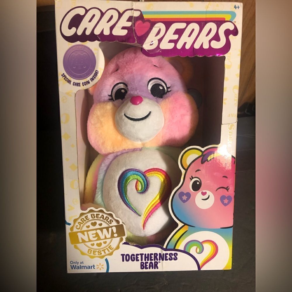 Care Bears Togetherness Bear Rainbow Colors With Heart On Belly. 2021. NIB